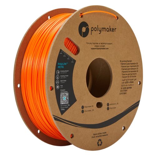 Polymaker PolyLite™ PETG 필라멘트 Orange (1kg)